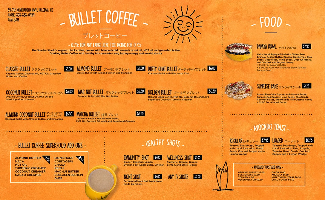 The Sunrise Shack: The Benefits of Bullet Coffee